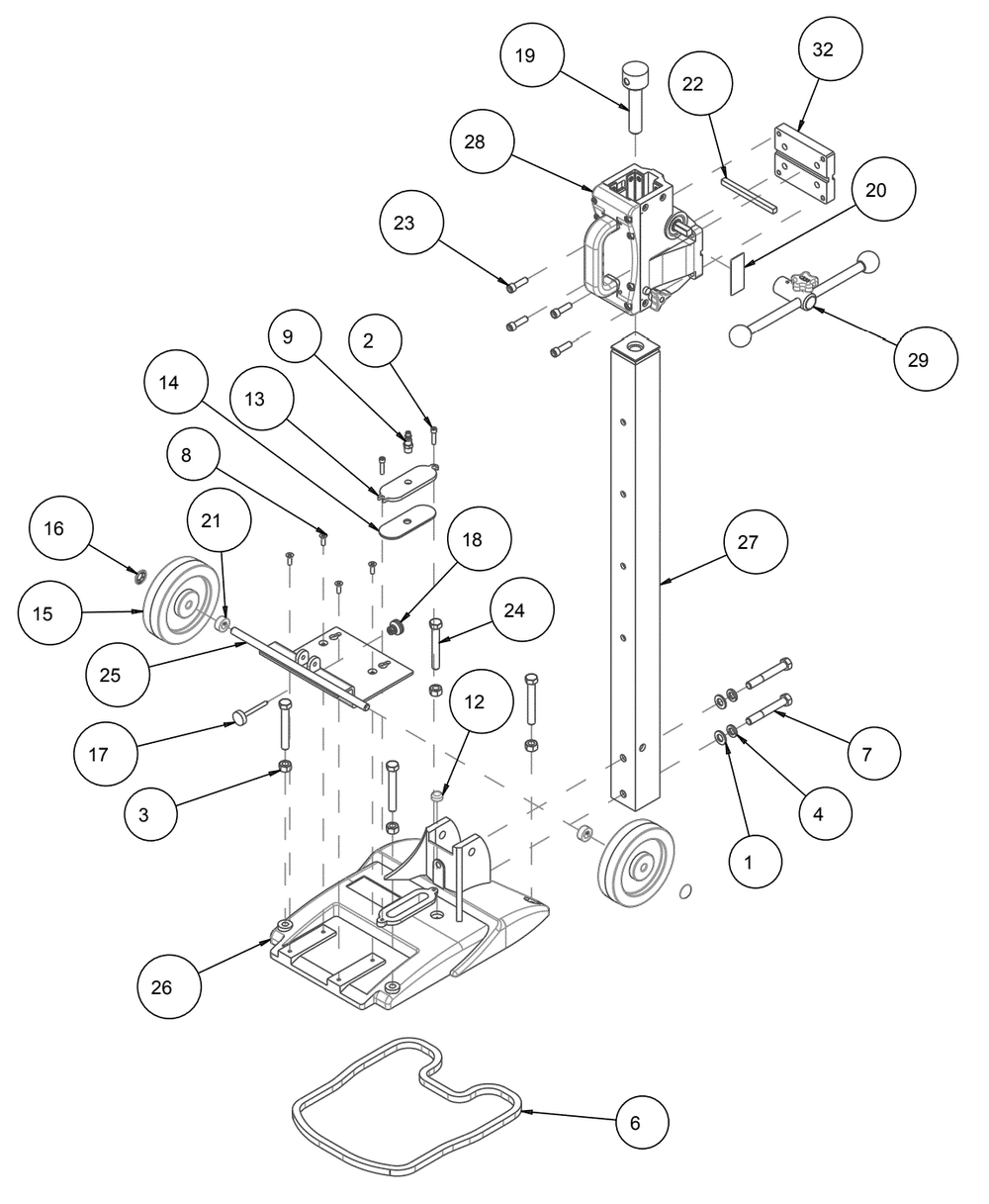Section 05 Diagram and Parts List for 158425  MK Diamond Drill